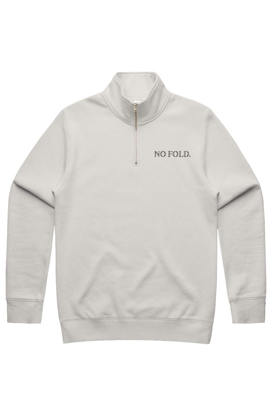 No Fold.Quarter zip