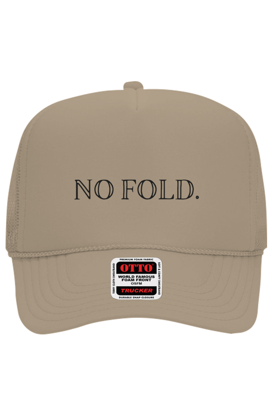 No Fold. Trucker Hat