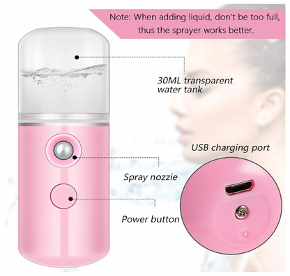 Portable Nano Facial Mister/Mini Air Humidifier