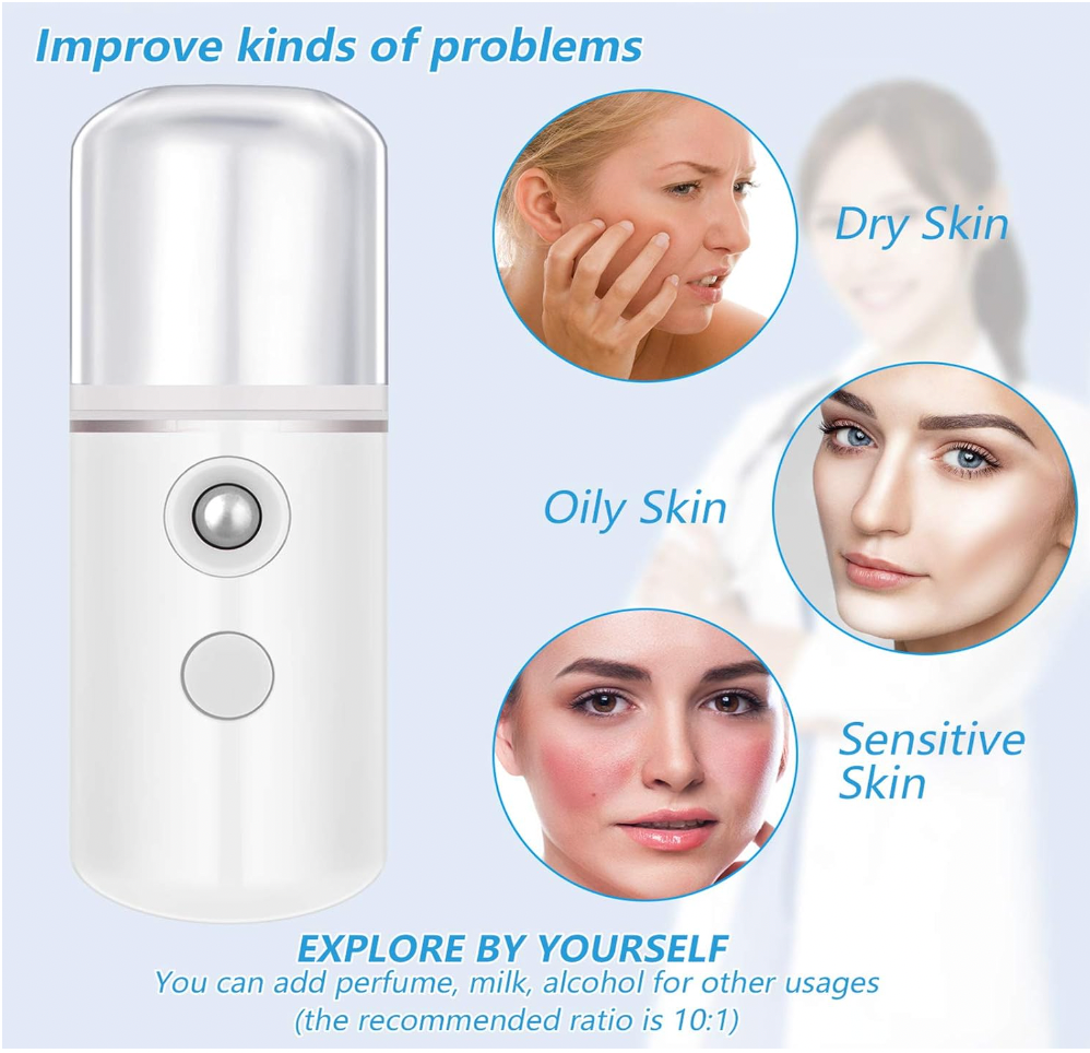 Portable Nano Facial Mister/Mini Air Humidifier